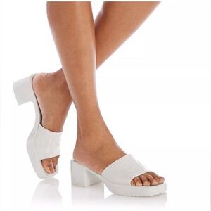 Gucci Mystic White Slide Sandals Size 38